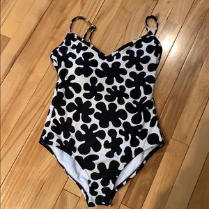 marimekko (Target) black/white 1-piece swimsuit M